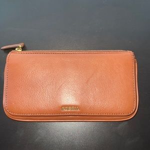Original fossil leather wallet (brown)